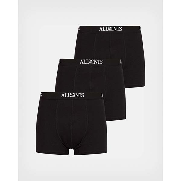 Allsaints Australia Mens Wren 3 Pack Boxers Black AU63-398